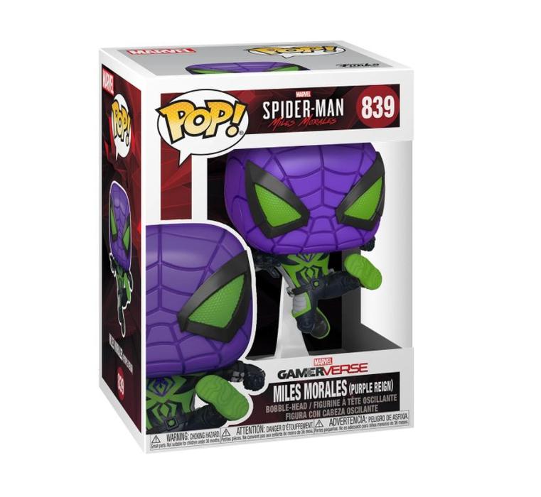 MILES MORALES PURPLE REIGN FUNKO POP VINILO