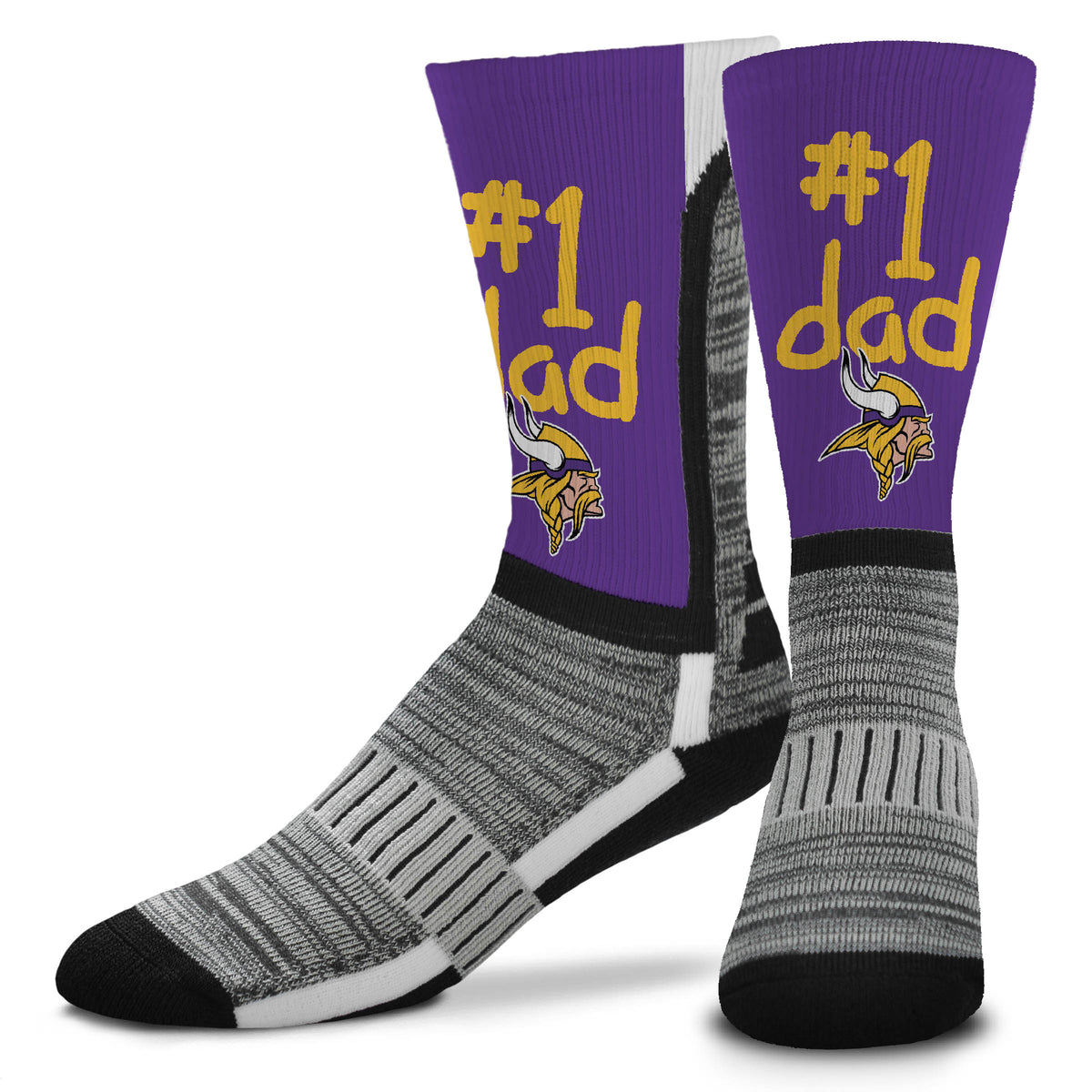 MINNESOTA VIKINGS #1 DAD SOCKS