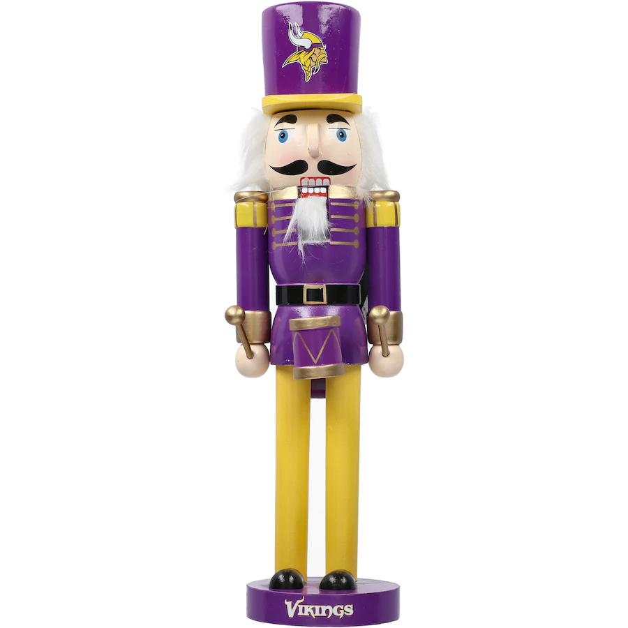 CASCANUECES DE VACACIONES DEL EQUIPO DE LOS VIKINGOS DE MINNESOTA DE 14"