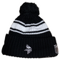 MINNESOTA VIKINGS 2022 SIDELINE SPORT CUFFED POM KNIT -BLACK/WHITE