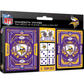 MINNESOTA VIKINGS 2PK JUEGO DE TARJETAS Y DADOS