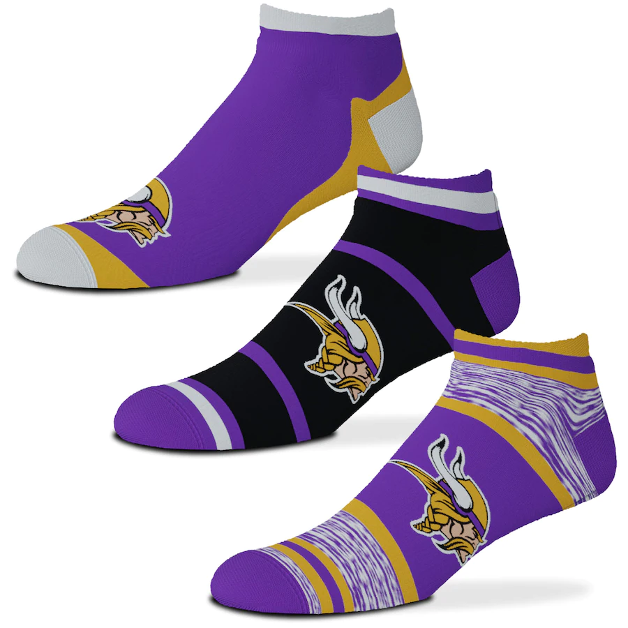 MINNESOTA VIKINGS 3-PACK DE CALCETINES CASH