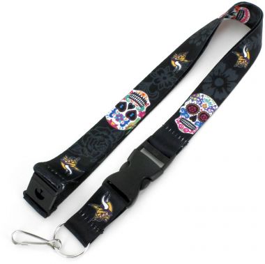 MINNESOTA VIKINGS DIA DE LOS MUERTOS LANYARD