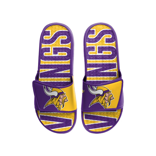 MINNESOTA VIKINGS MEN'S BIG LOGO GEL SLIDE