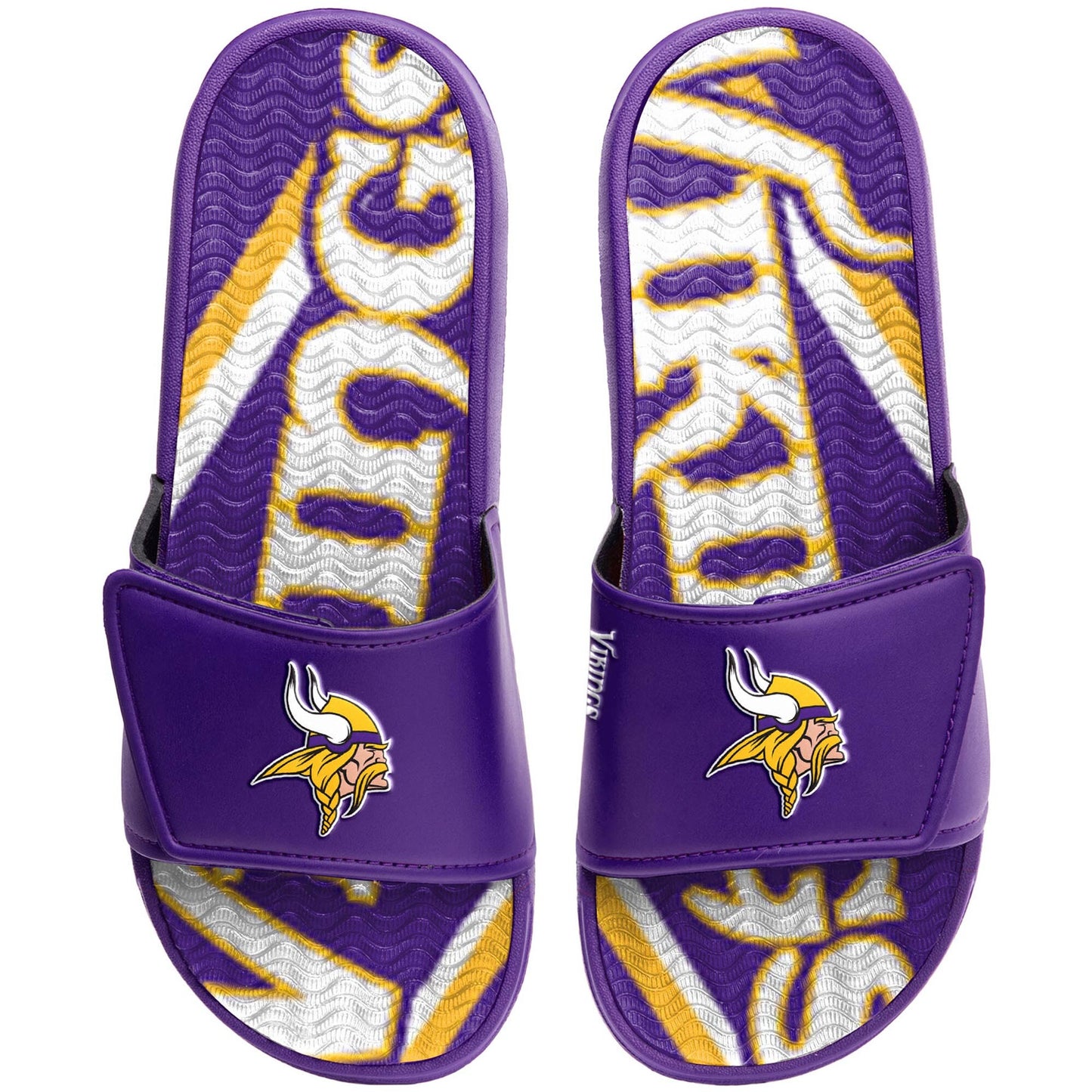 MINNESOTA VIKINGS MEN'S GEL SLIDES