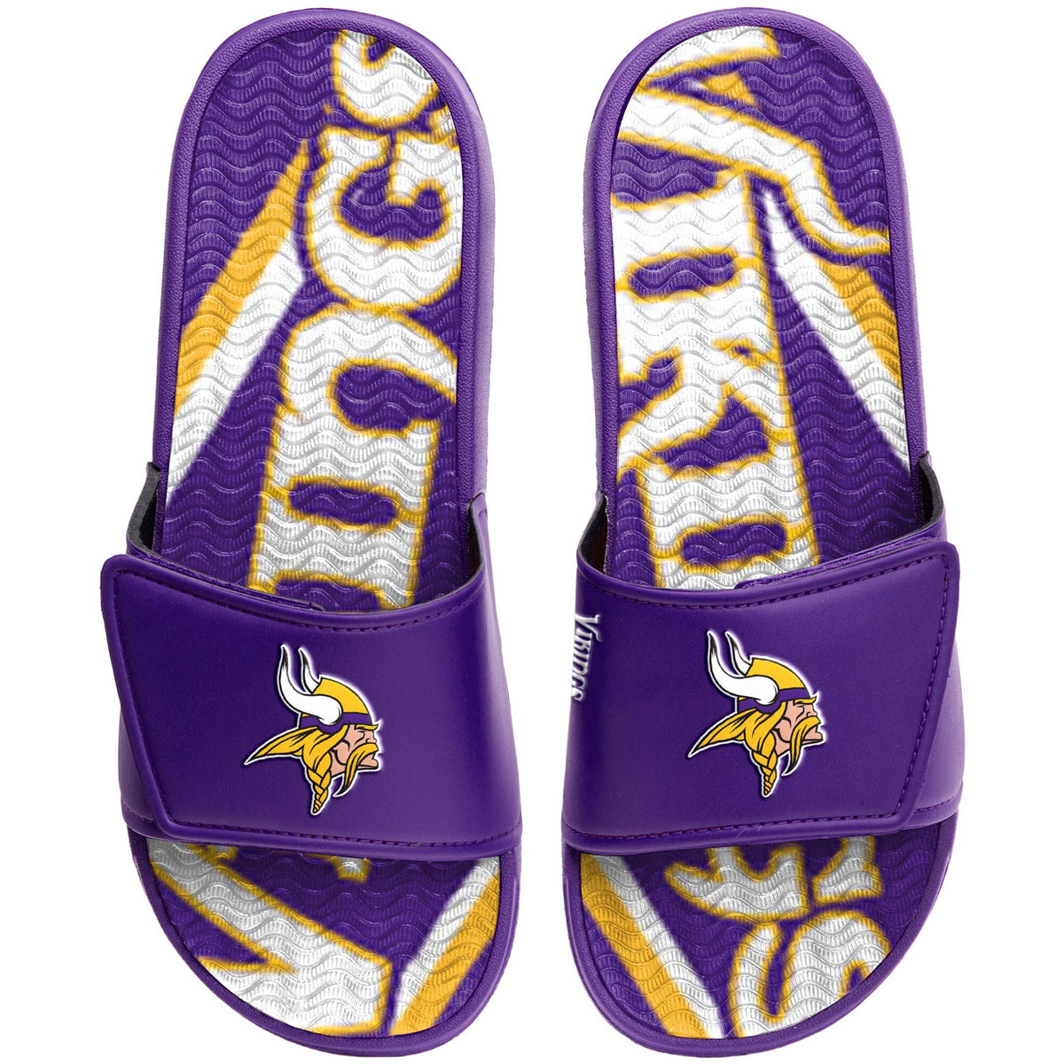 MINNESOTA VIKINGS MEN'S GEL SLIDES