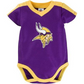 MINNESOTA VIKINGS NEWBORN DAZZLE BODYSUIT