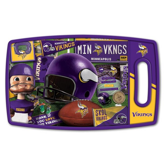 MINNESOTA VIKINGS RETRO CUTTING BOARD