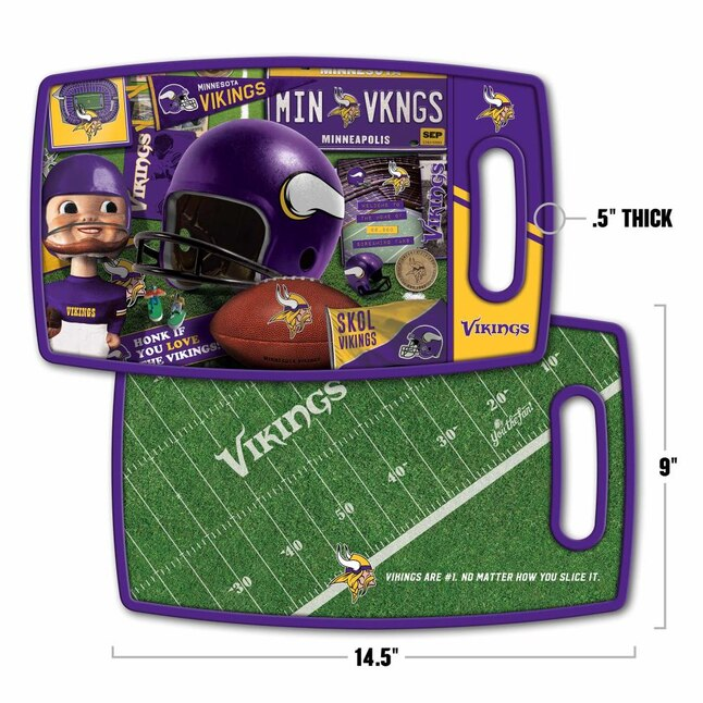 MINNESOTA VIKINGS RETRO CUTTING BOARD