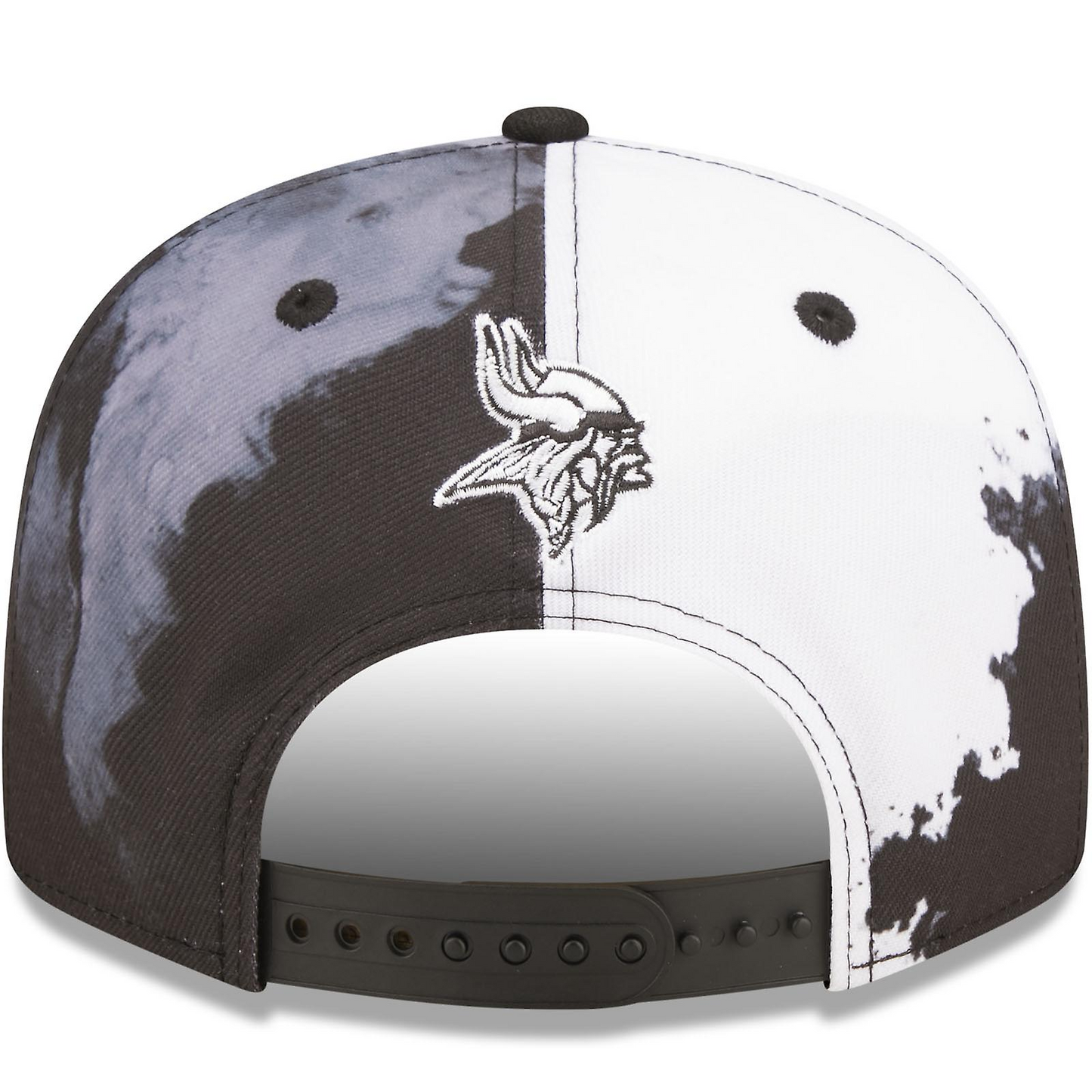 GORRA SNAPBACK 9FIFTY SIDELINE DE LOS VIKINGS DE MINNESOTA - TINTA NEGRA/BLANCO