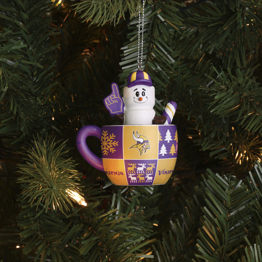 MINNESOTA VIKINGS SMORES MUG CHRISTMAS ORNAMENT