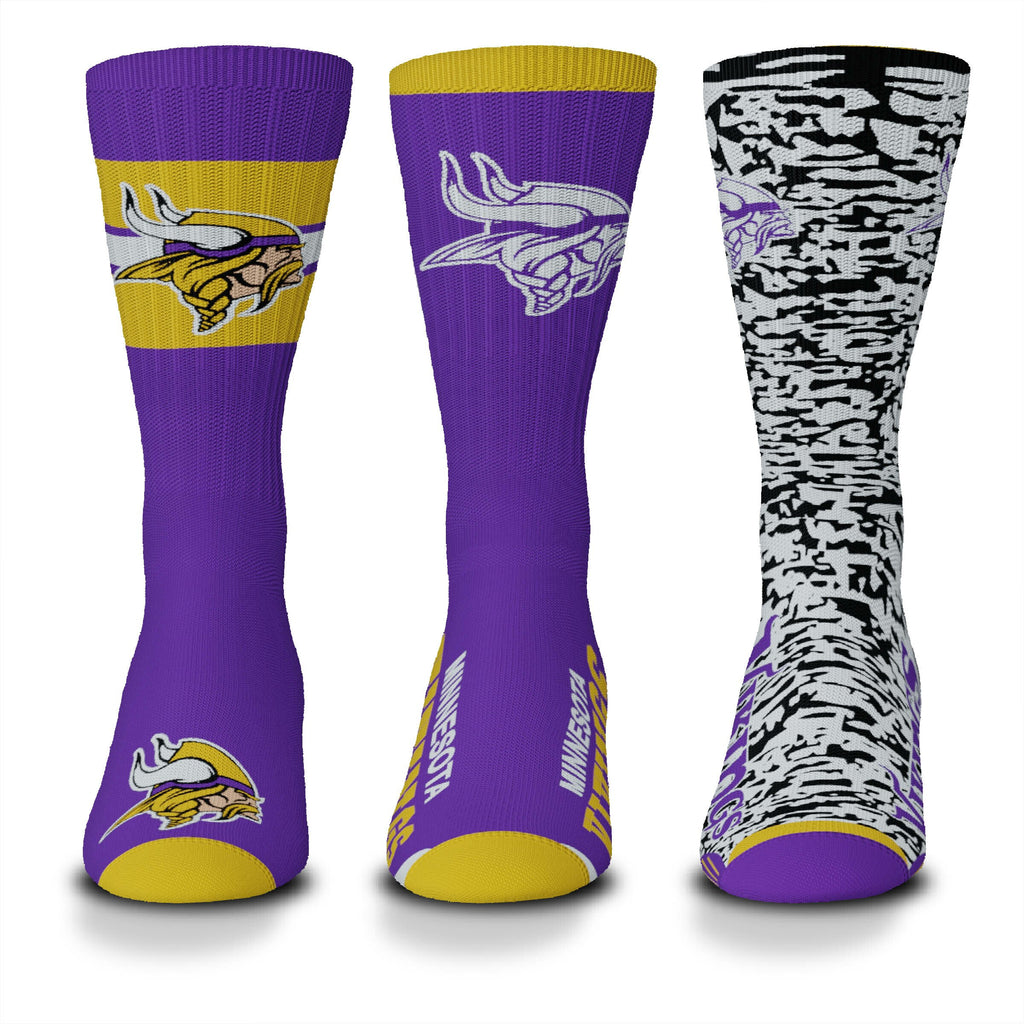 CALCETINES DE ESTÍMULO DE LOS VIKINGOS DE MINNESOTA