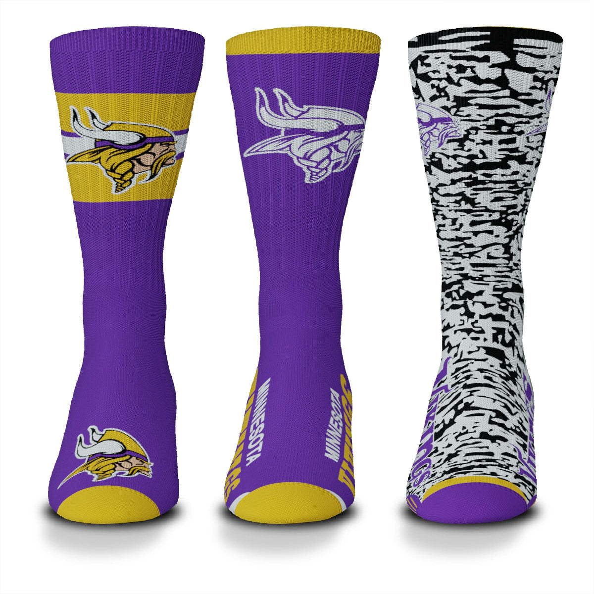 CALCETINES DE ESTÍMULO DE LOS VIKINGOS DE MINNESOTA