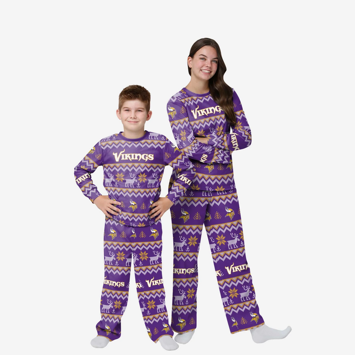 MINNESOTA VIKINGS YOUTH ALL OVER PRINT PAJAMAS
