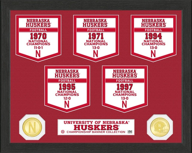 NEBRASKA CORNHUSKERS BANNER COLLECTION PHOTO