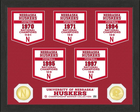 NEBRASKA CORNHUSKERS BANNER COLLECTION PHOTO