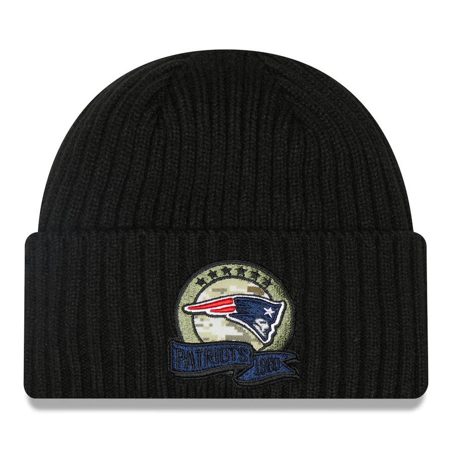NEW ENGLAND PATRIOTS 2022 SALUTE TO SERVICE KNIT BEANIE