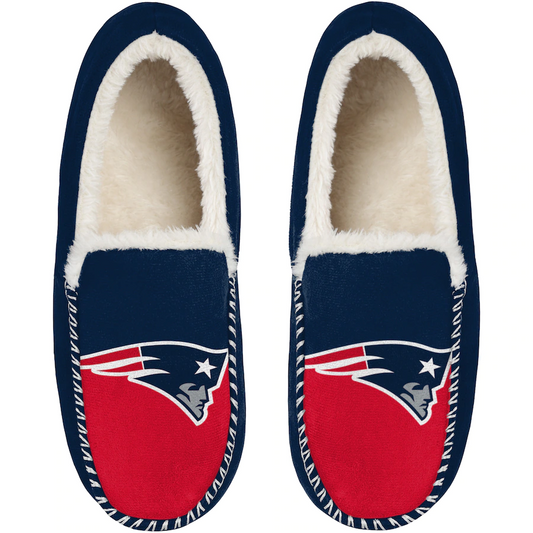 NEW ENGLAND PATRIOTS COLOR BLOCK MOCCASINS