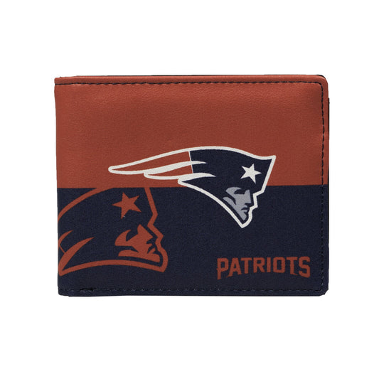 CARTERA DOBLE PLEGABLE CON LOGO DE LOS PATRIOTS DE NUEVA INGLATERRA