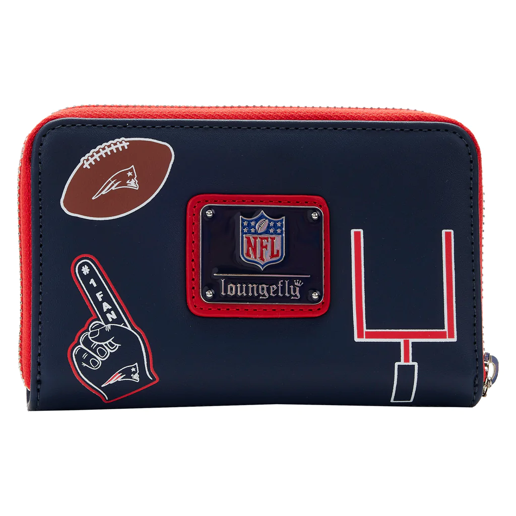 NEW ENGLAND PATRIOTS LOUNGEFLY LOGO WALLET