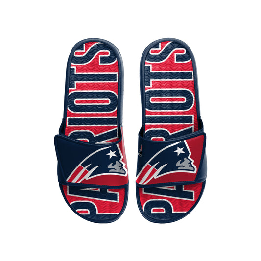 NEW ENGLAND PATRIOTS MEN'S BIG LOGO GEL SLIDE