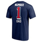 CAMISETA DEL DÍA DEL PADRE PARA HOMBRE DE LOS PATRIOTAS DE NUEVA INGLATERRA