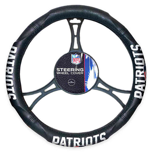 NEW ENGLAND PATRIOTS STEERING WHEEL COVER