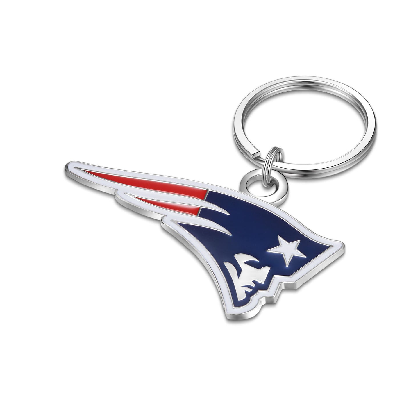 NEW ENGLAND PATRIOTS TEAM LOGO KEYCHAIN