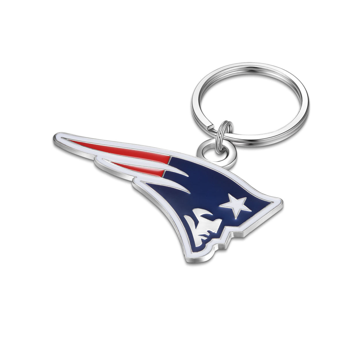 NEW ENGLAND PATRIOTS TEAM LOGO KEYCHAIN