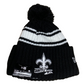 NEW ORLEANS SAINTS 2022 SIDELINE SPORT DE PUNTO CON POMPONES -NEGRO/BLANCO