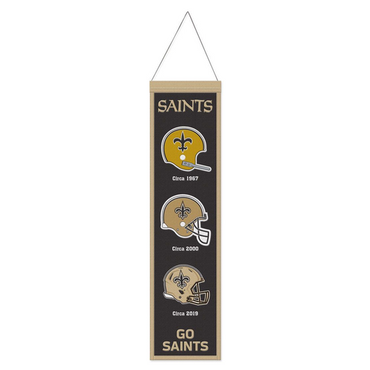 NEW ORLEANS SAINTS EVOLUTION BANNER