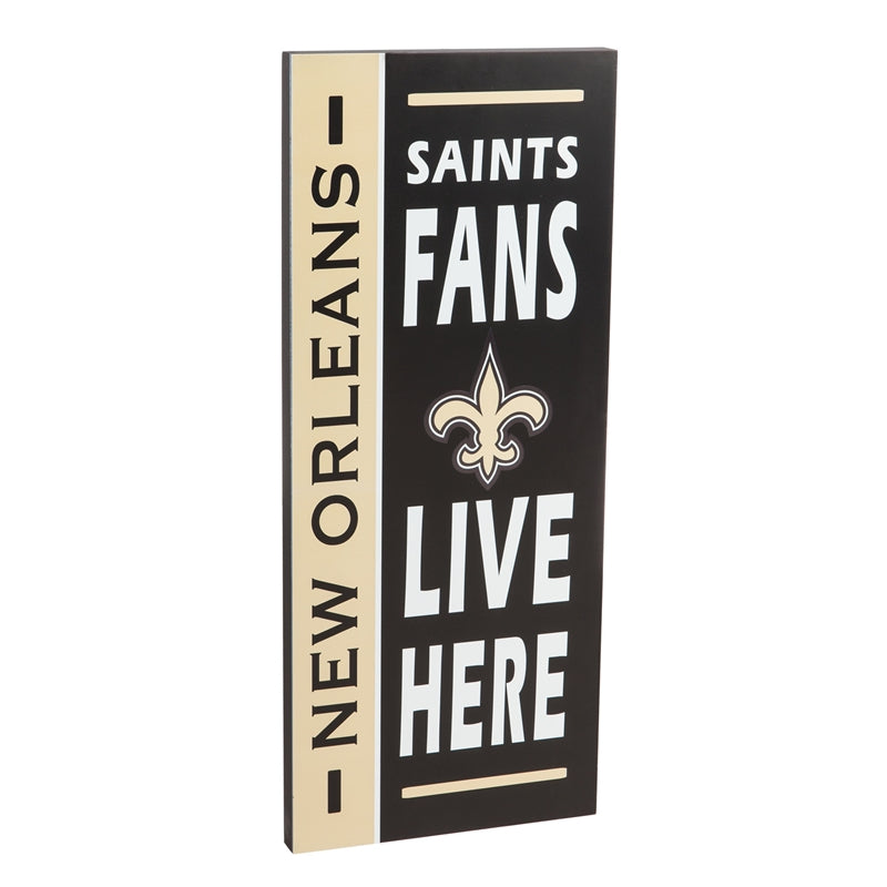 LETRERO DE FAN DE LOS SANTOS DE NUEVA ORLEANS