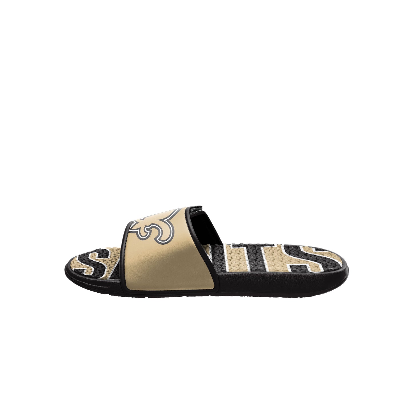 NEW ORLEANS SAINTS MEN'S BIG LOGO GEL SLIDE