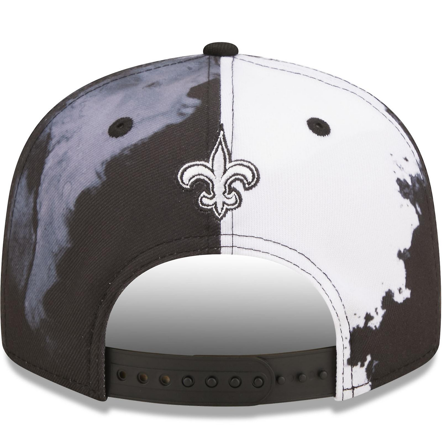 NEW ORLEANS SAINTS SIDELINE 9FIFTY SNAPBACK HAT - BLACK/ WHITE INK