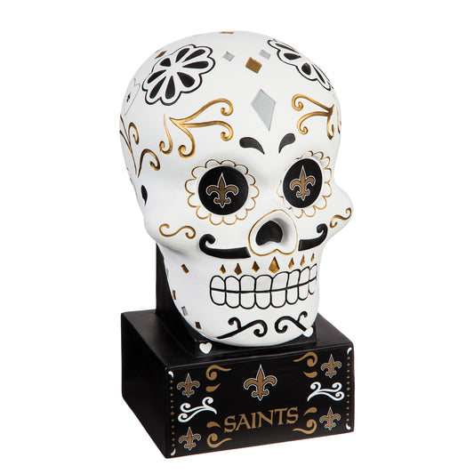 NEW ORLEANS SAINTS SUGAR SKULL HEAD