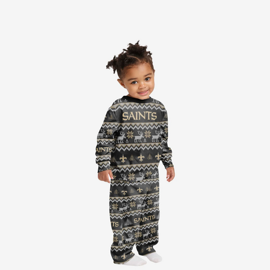 NEW ORLEANS SAINTS TODDLERS ALL OVER PRINT PAJAMAS
