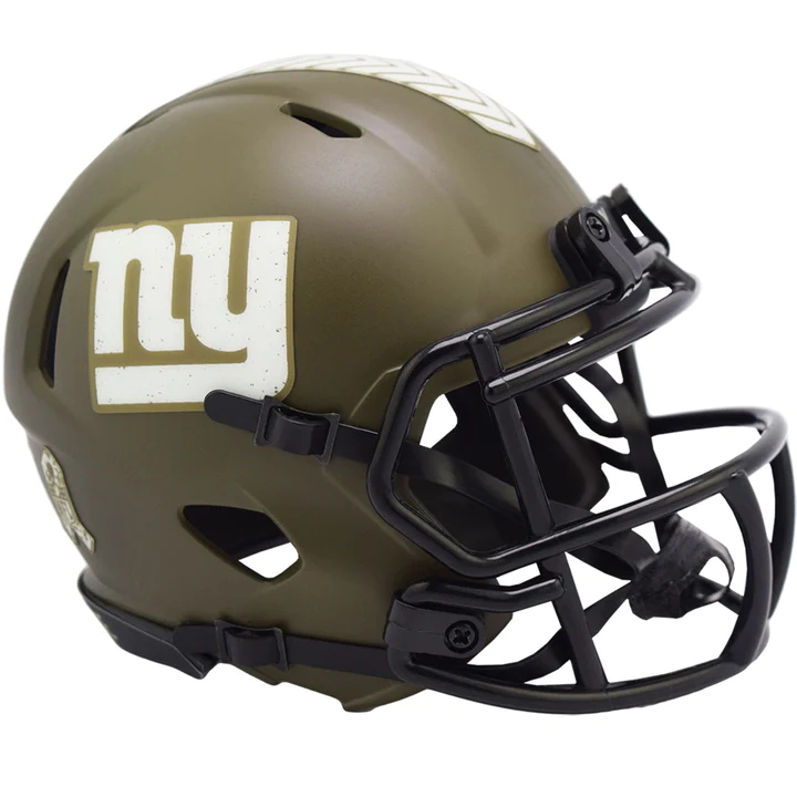 NEW YORK GIANTS 2022 SALUDO AL SERVICIO CASCO MINI SPEED