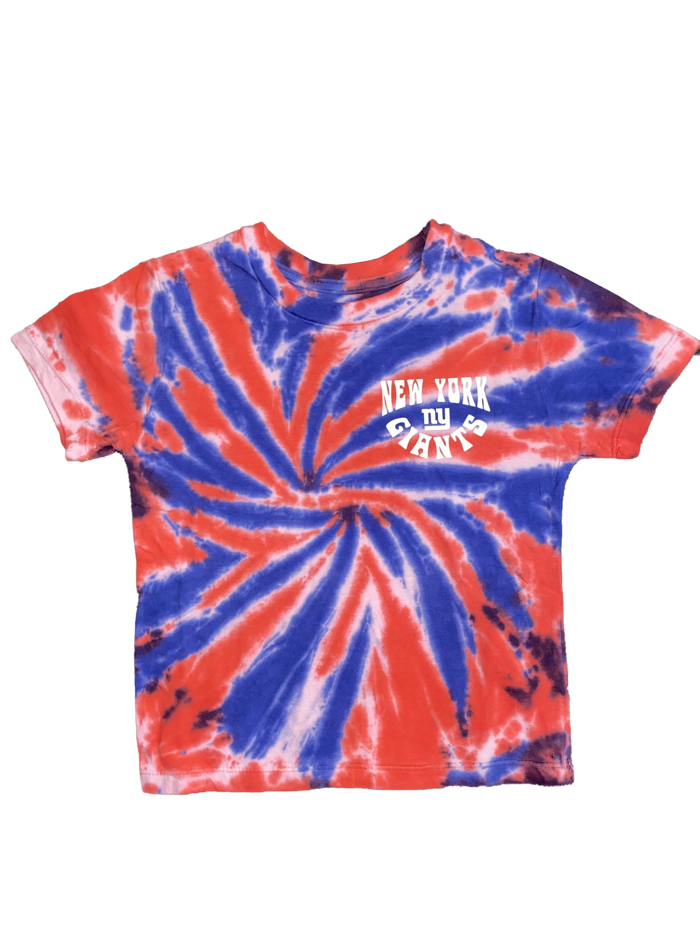NEW YORK GIANTS KIDS PENNANT TIE DYE T-SHIRT