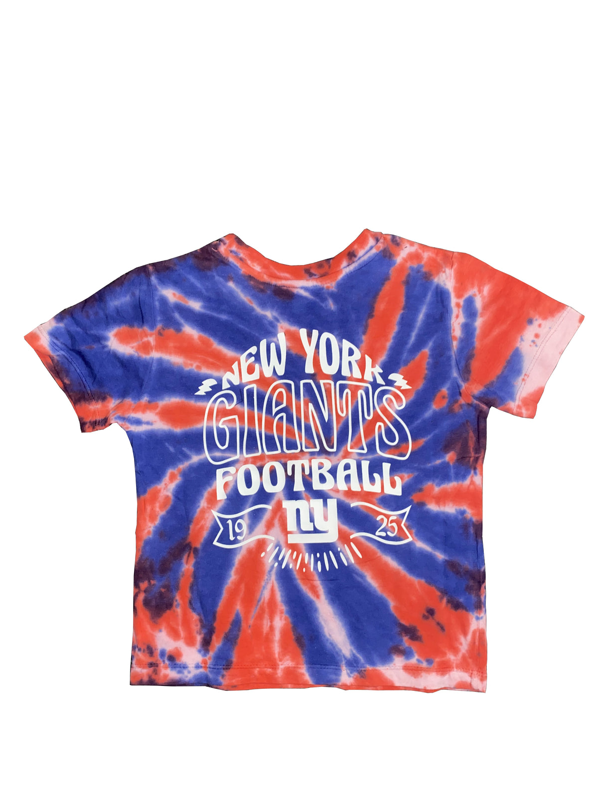 NEW YORK GIANTS KIDS PENNANT TIE DYE T-SHIRT