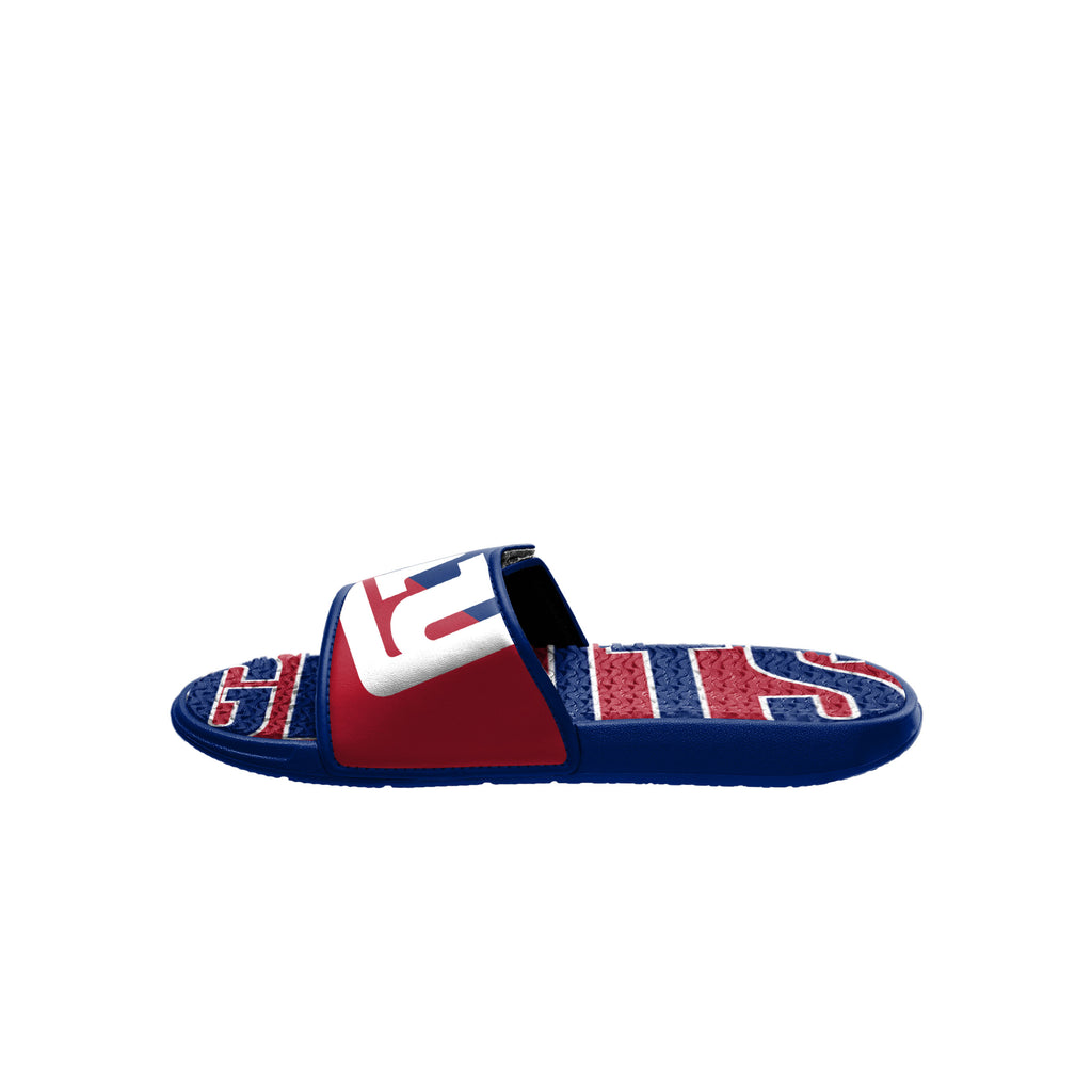 NEW YORK GIANTS MEN'S BIG LOGO GEL SLIDE