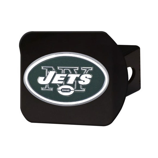 NEW YORK JETS BLACK LOGO HITCH COVER