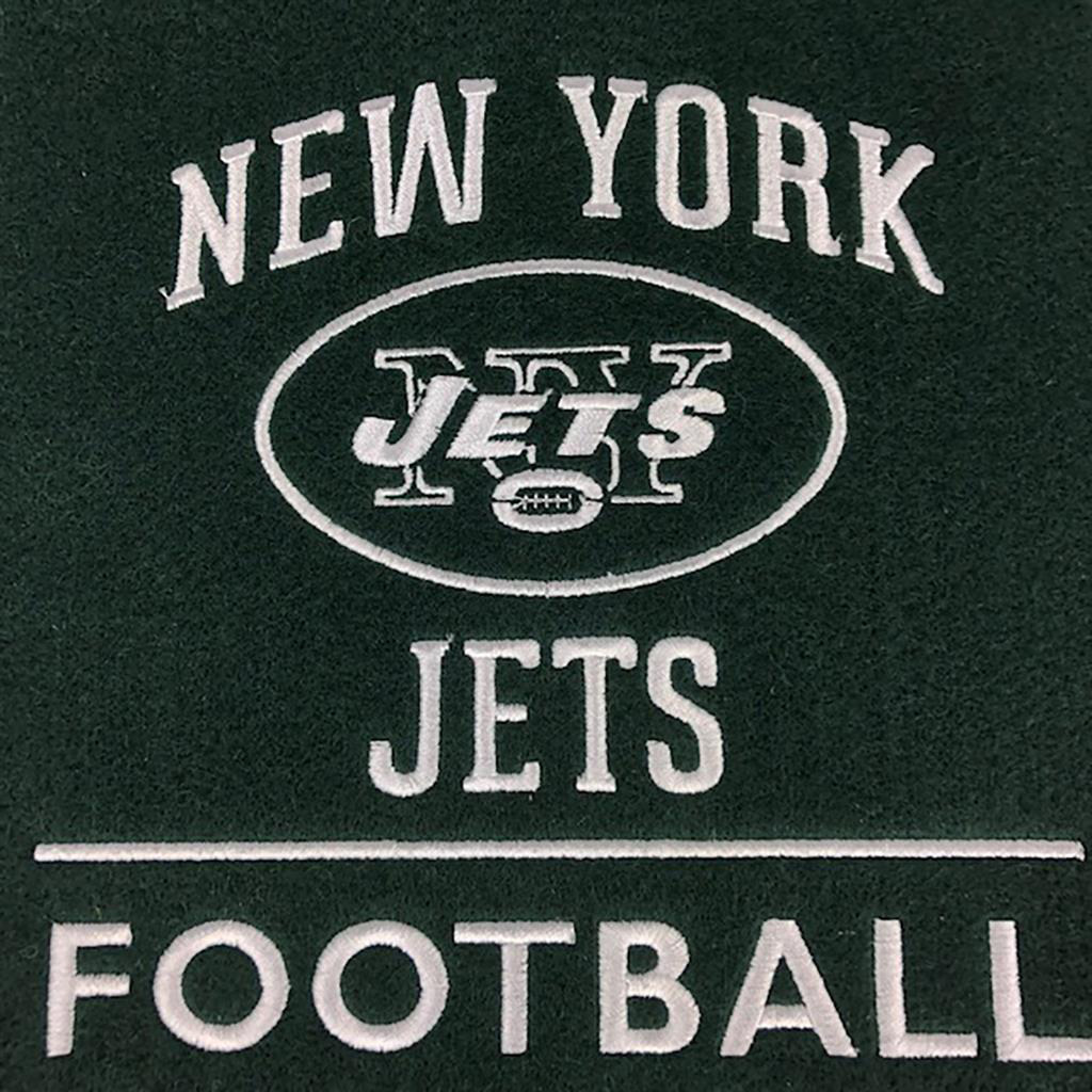 BANDERA DE LA EVOLUCIÓN DEL ESTADIO DE LOS JETS DE NUEVA YORK