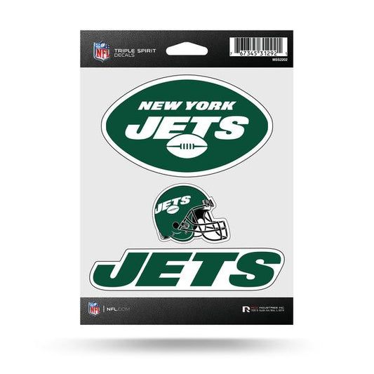 NEW YORK JETS TRIPLE SPIRIT DECAL