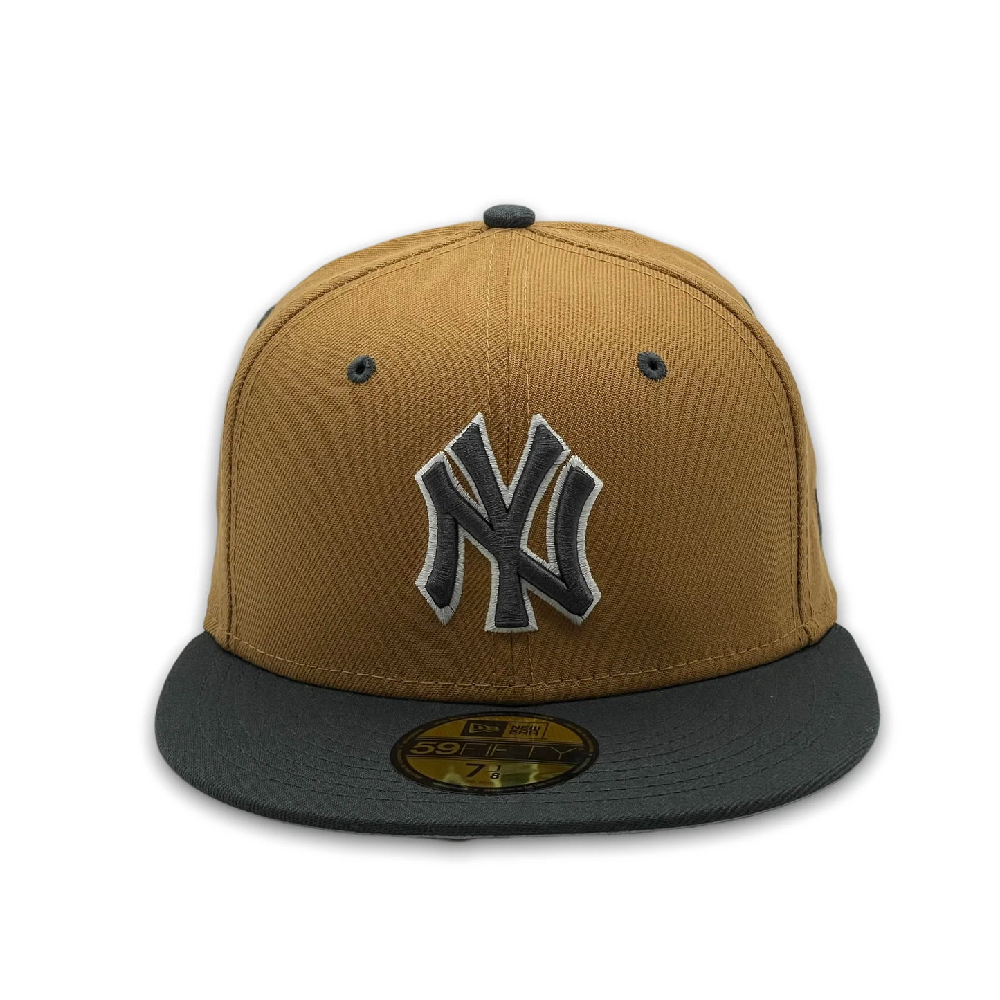 NEW YORK YANKEES 2-TONE COLOR PACK 59FIFTY FITTED HAT - BROWN/ CHARCOAL