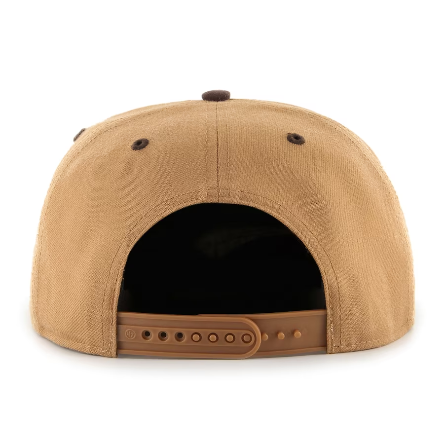 NEW YORK YANKEES 47' BRAND CAPTAIN ADJUSTABLE SNAPBACK HAT - CAMEL