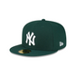 GORRA AJUSTADA 59FIFTY LOGO BÁSICO DE LOS NEW YORK YANKEES - VERDE OSCURO