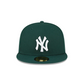 GORRA AJUSTADA 59FIFTY LOGO BÁSICO DE LOS NEW YORK YANKEES - VERDE OSCURO