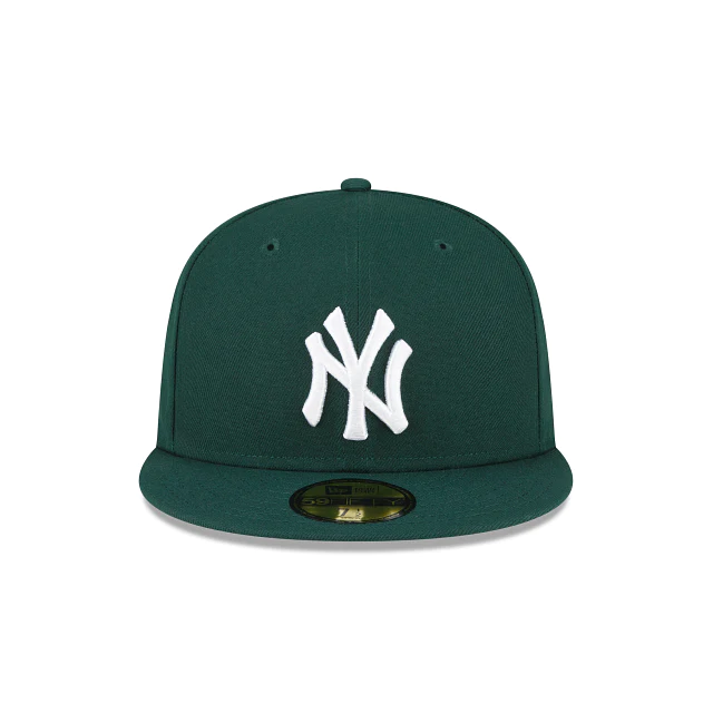 GORRA AJUSTADA 59FIFTY LOGO BÁSICO DE LOS NEW YORK YANKEES - VERDE OSCURO