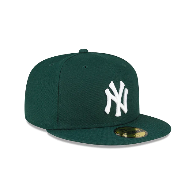 GORRA AJUSTADA 59FIFTY LOGO BÁSICO DE LOS NEW YORK YANKEES - VERDE OSCURO