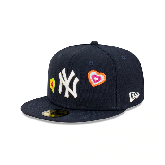 NEW YORK YANKEES CHAINSTITCH HEART 59FIFTY FITTED HAT